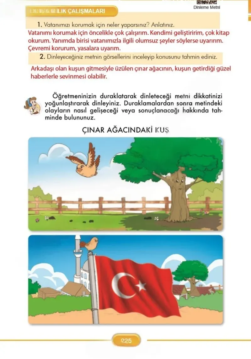 3. Sınıf Türkçe Ders Kitabı Cevapları İlke Yayınları Sayfa 225 Çözüm Görseli