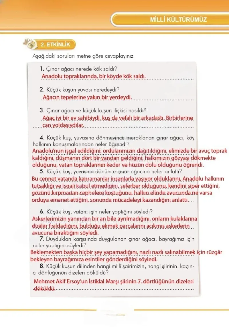3. Sınıf Türkçe Ders Kitabı Cevapları İlke Yayınları Sayfa 227 Çözüm Görseli