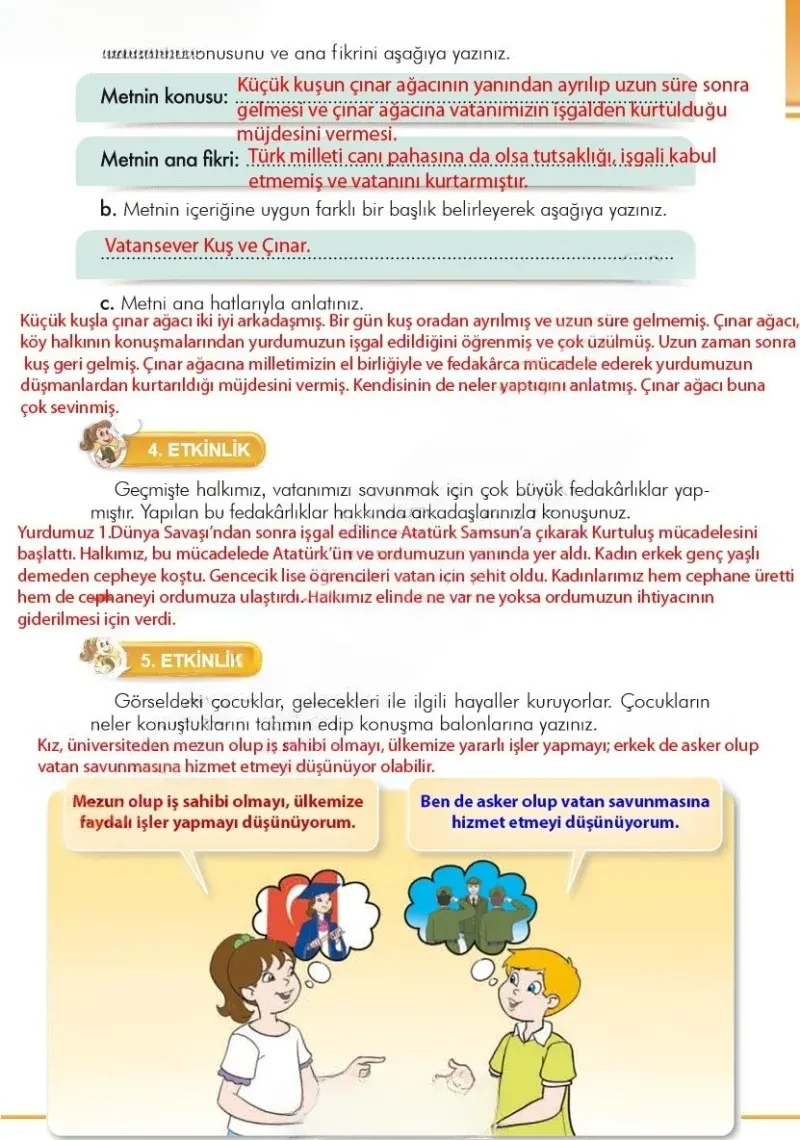3. Sınıf Türkçe Ders Kitabı Cevapları İlke Yayınları Sayfa 228 Çözüm Görseli