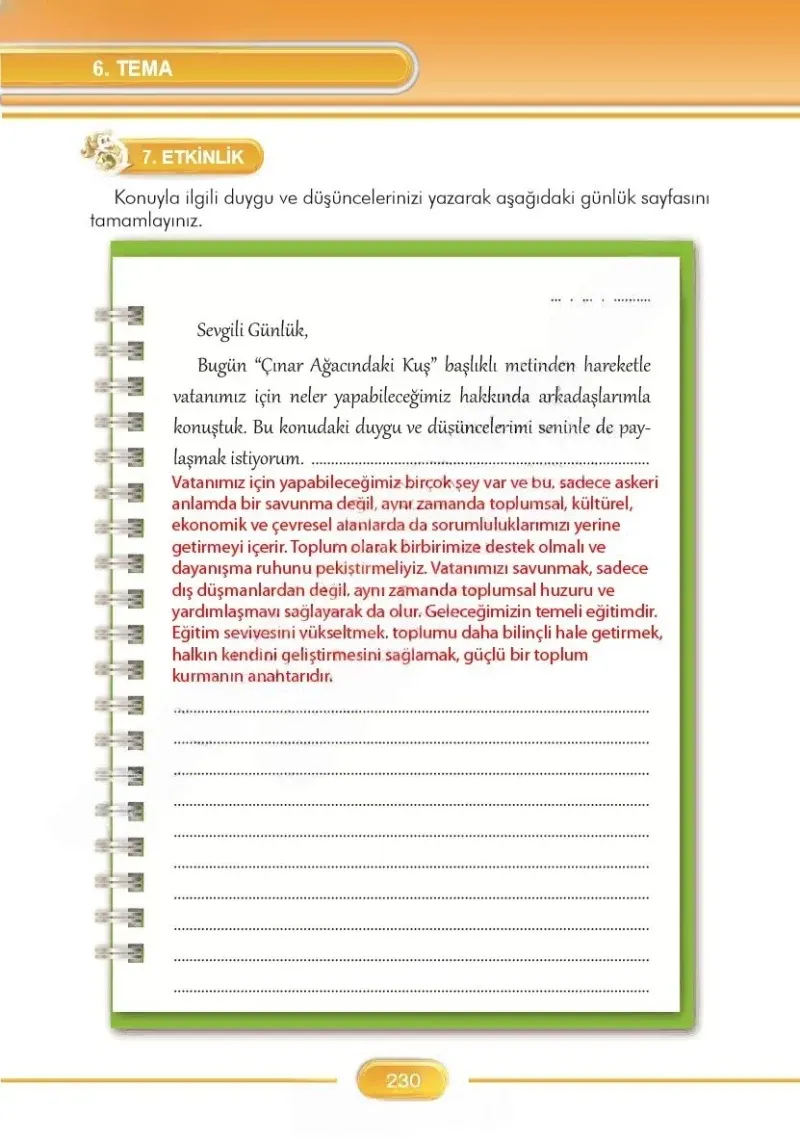 3. Sınıf Türkçe Ders Kitabı Cevapları İlke Yayınları Sayfa 230 Çözüm Görseli