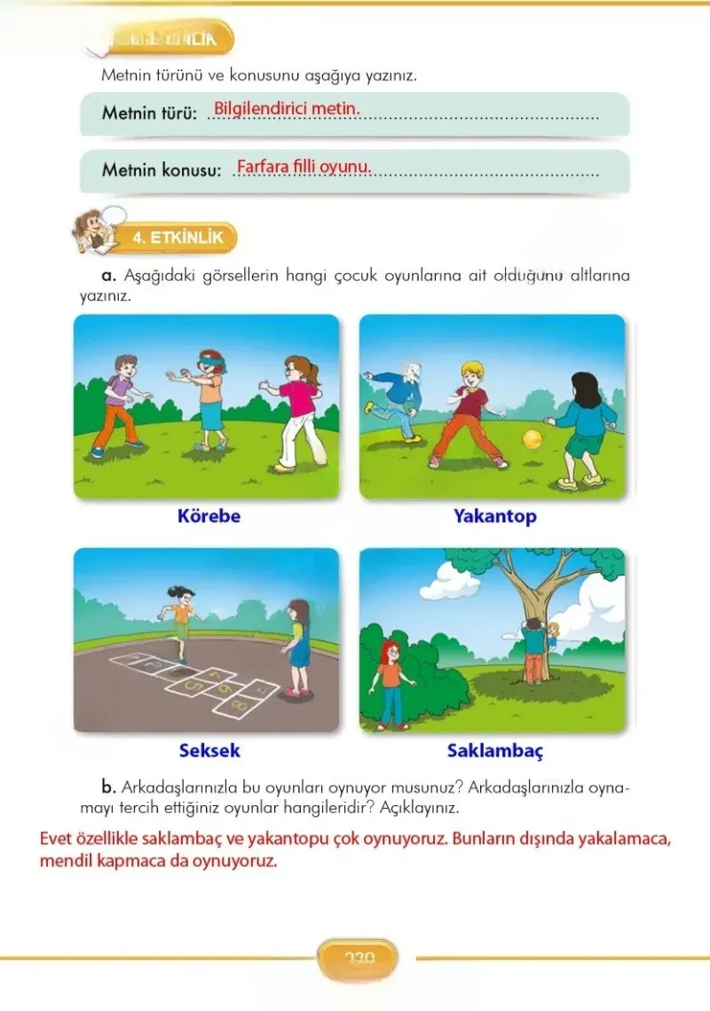 3. Sınıf Türkçe Ders Kitabı Cevapları İlke Yayınları Sayfa 239 Çözüm Görseli