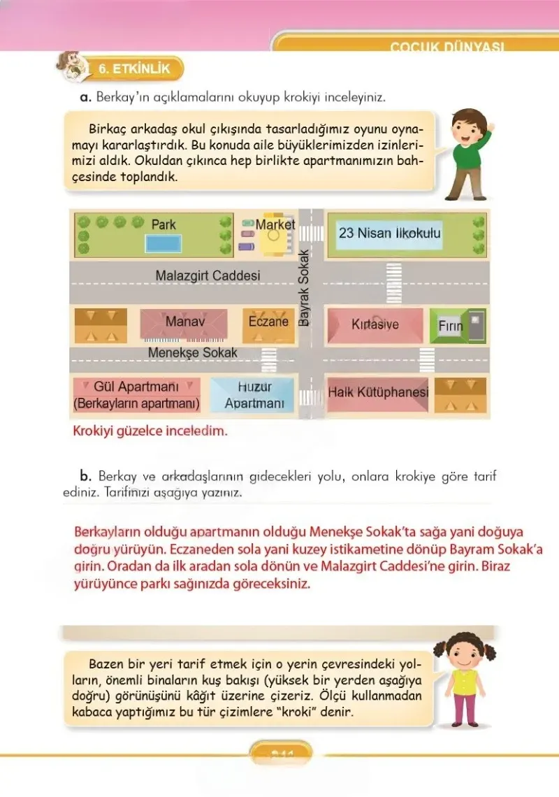 3. Sınıf Türkçe Ders Kitabı Cevapları İlke Yayınları Sayfa 241 Çözüm Görseli