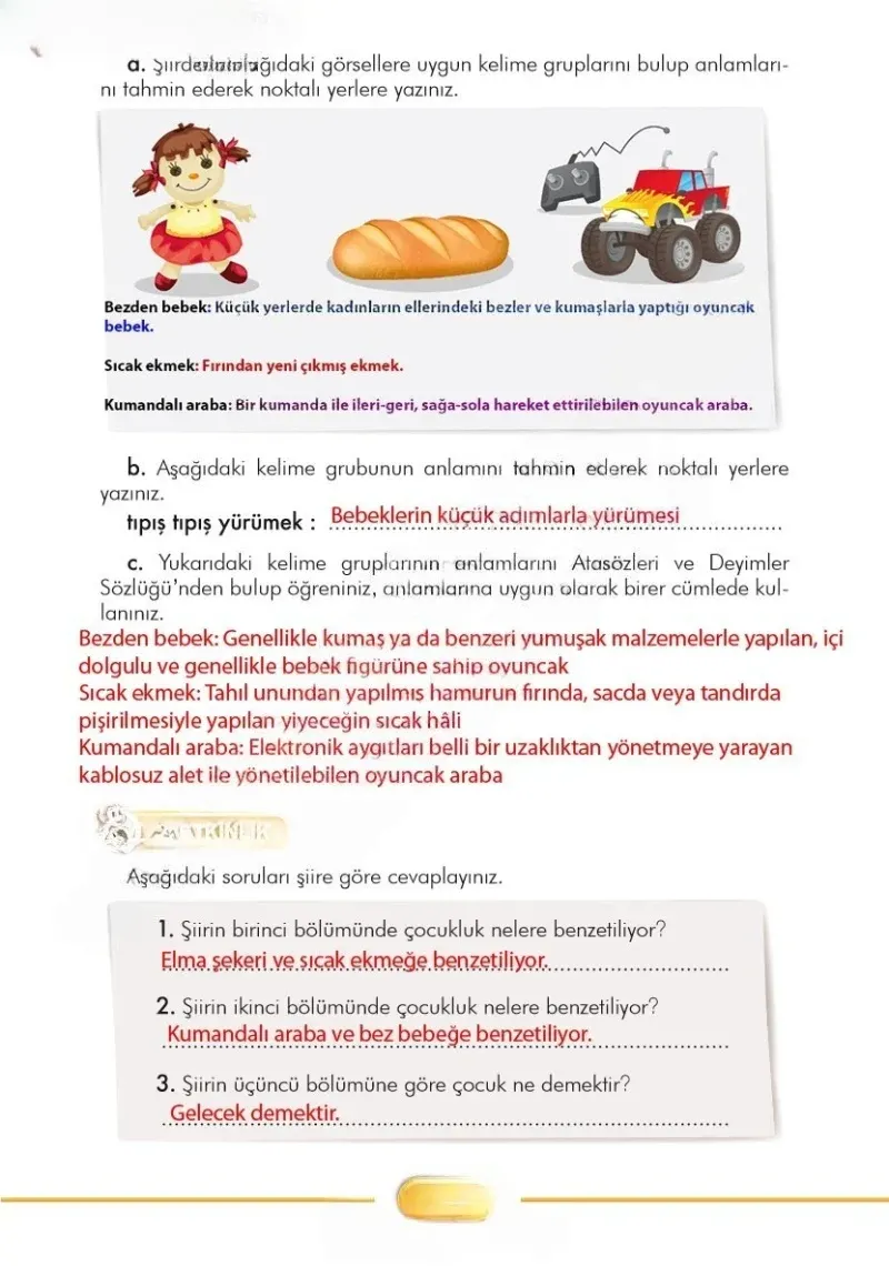 3. Sınıf Türkçe Ders Kitabı Cevapları İlke Yayınları Sayfa 244 Çözüm Görseli