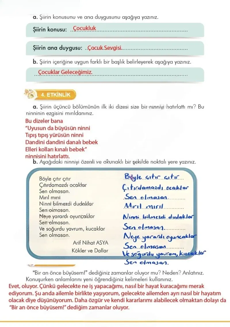 3. Sınıf Türkçe Ders Kitabı Cevapları İlke Yayınları Sayfa 245 Çözüm Görseli