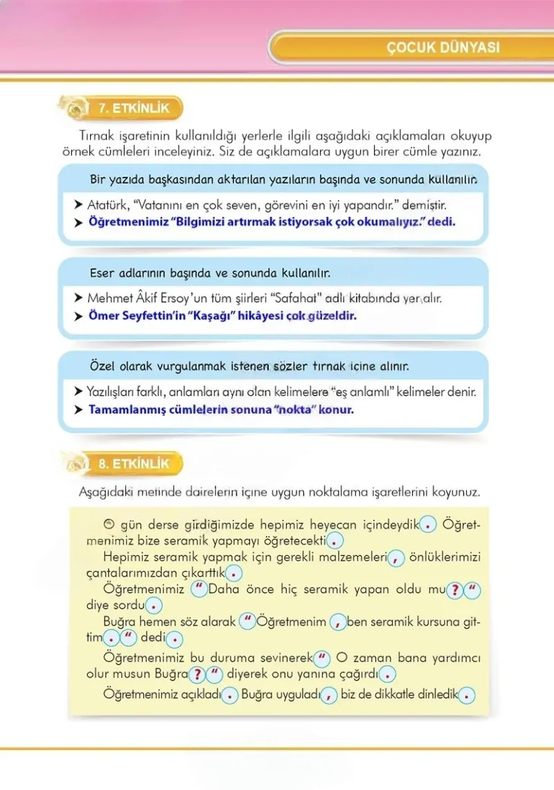 3. Sınıf Türkçe Ders Kitabı Cevapları İlke Yayınları Sayfa 247 Çözüm Görseli