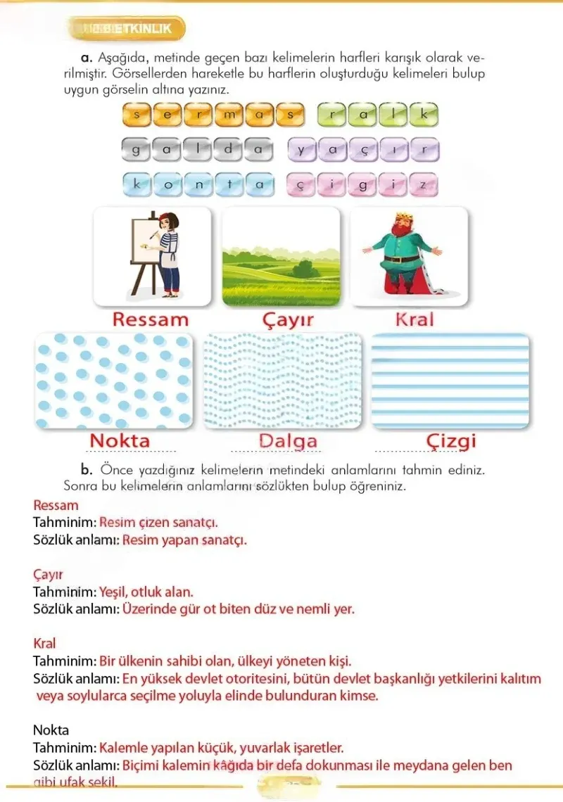 3. Sınıf Türkçe Ders Kitabı Cevapları İlke Yayınları Sayfa 25 Çözüm Görseli