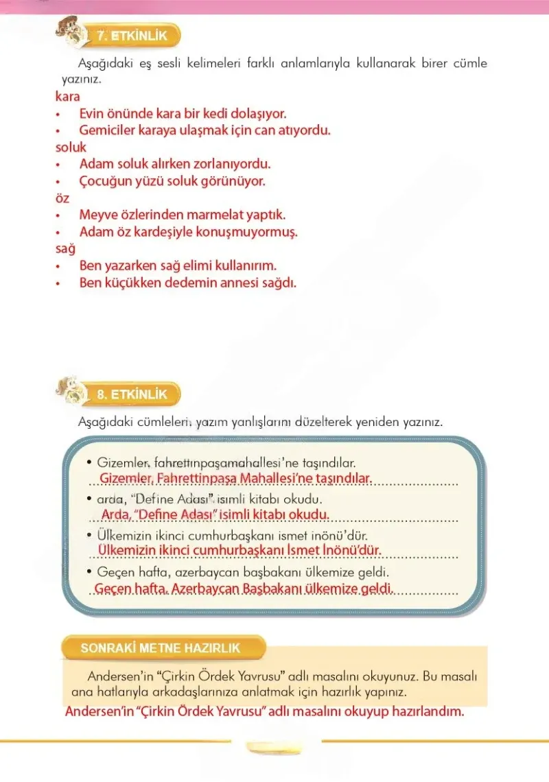 3. Sınıf Türkçe Ders Kitabı Cevapları İlke Yayınları Sayfa 255 Çözüm Görseli