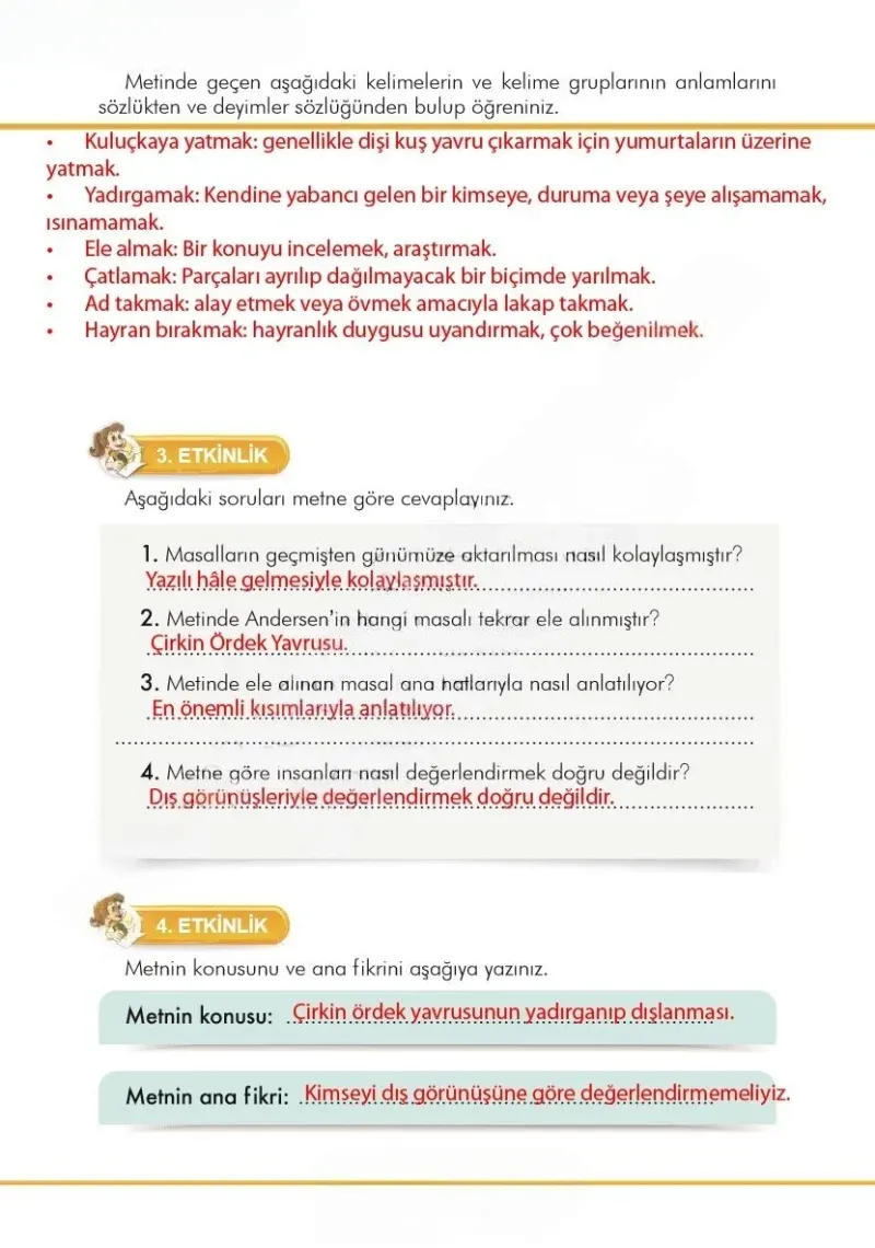 3. Sınıf Türkçe Ders Kitabı Cevapları İlke Yayınları Sayfa 257 Çözüm Görseli