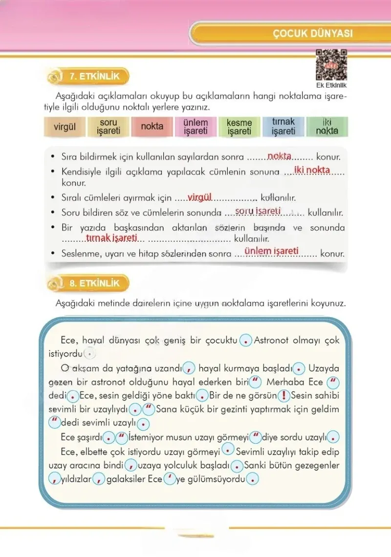 3. Sınıf Türkçe Ders Kitabı Cevapları İlke Yayınları Sayfa 259 Çözüm Görseli