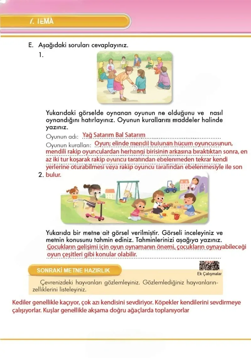 3. Sınıf Türkçe Ders Kitabı Cevapları İlke Yayınları Sayfa 266 Çözüm Görseli