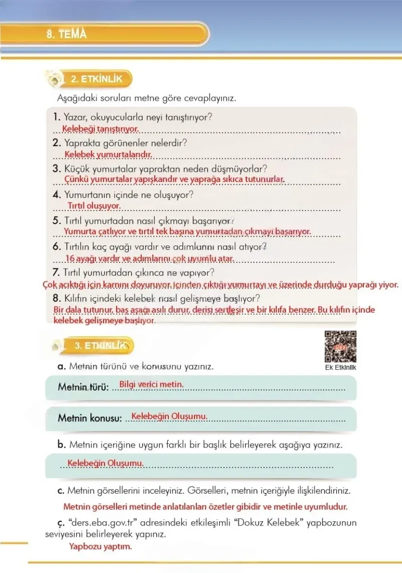 3. Sınıf Türkçe Ders Kitabı Cevapları İlke Yayınları Sayfa 270 Çözüm Görseli