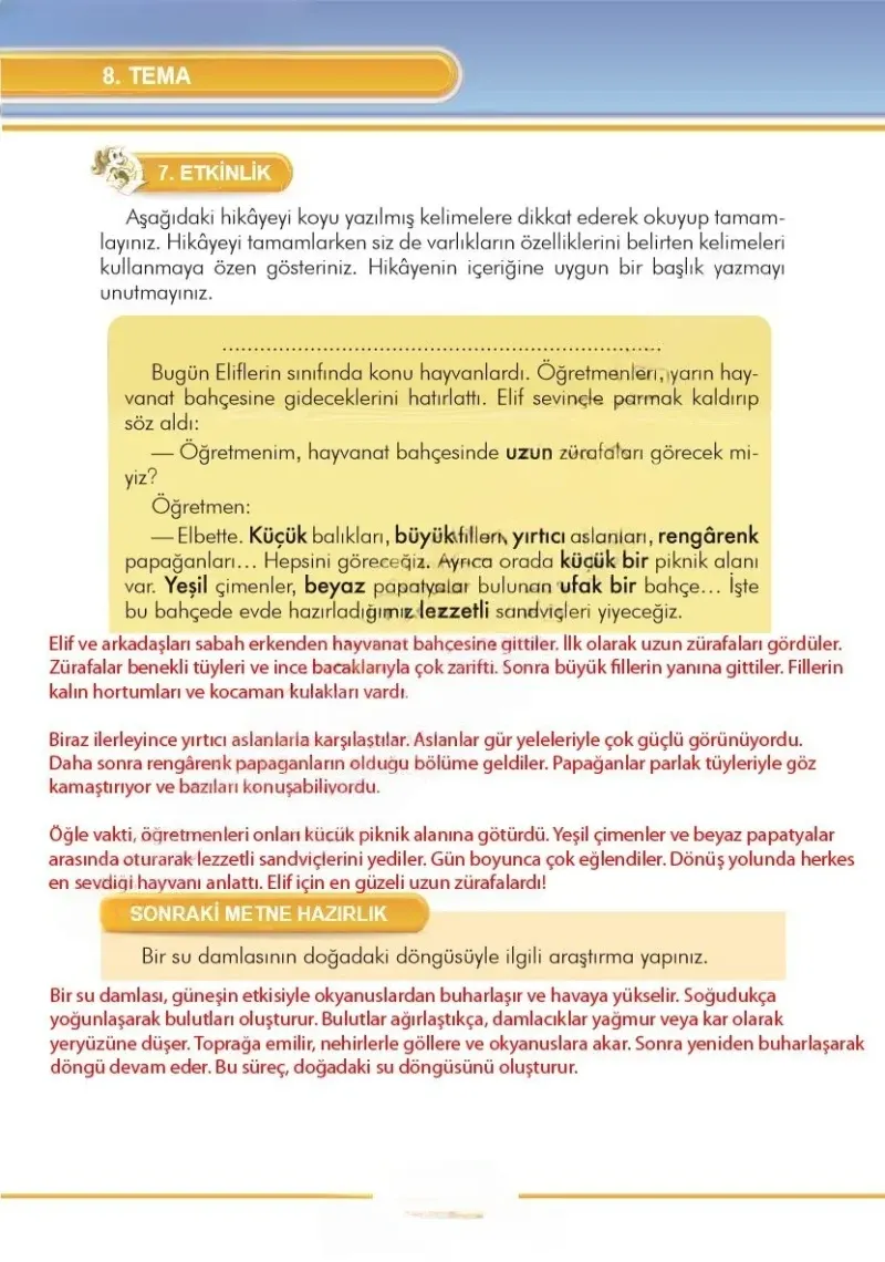 3. Sınıf Türkçe Ders Kitabı Cevapları İlke Yayınları Sayfa 274 Çözüm Görseli