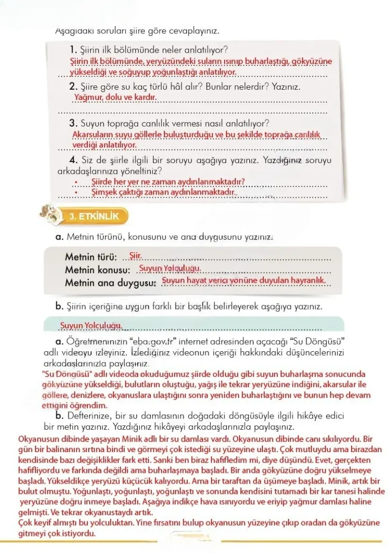 3. Sınıf Türkçe Ders Kitabı Cevapları İlke Yayınları Sayfa 277 Çözüm Görseli