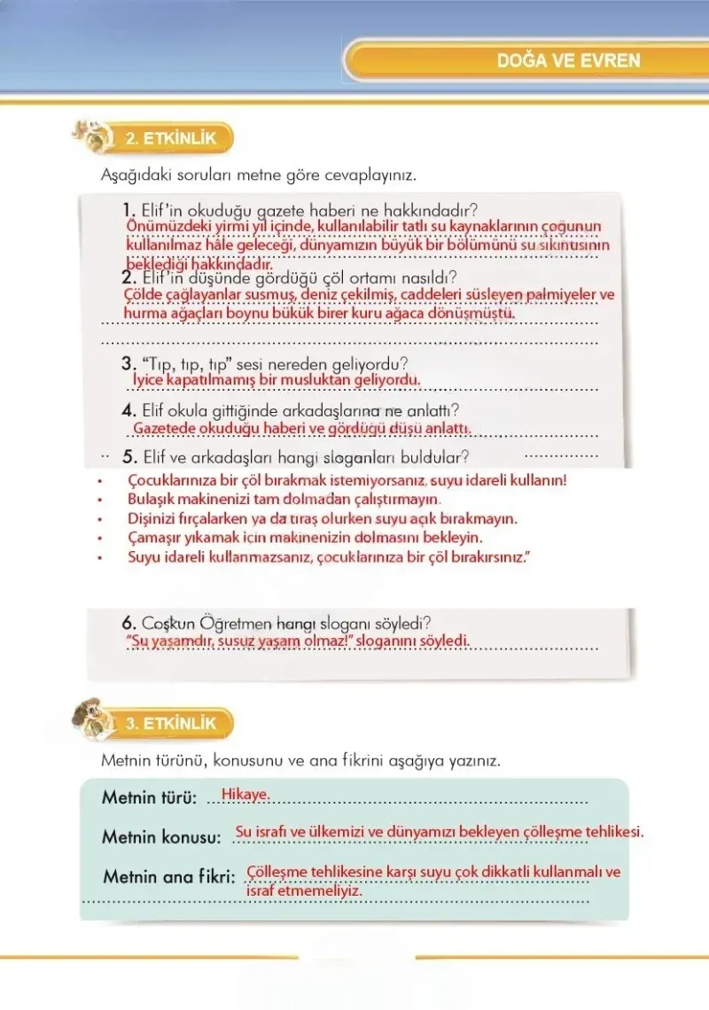 3. Sınıf Türkçe Ders Kitabı Cevapları İlke Yayınları Sayfa 287 Çözüm Görseli