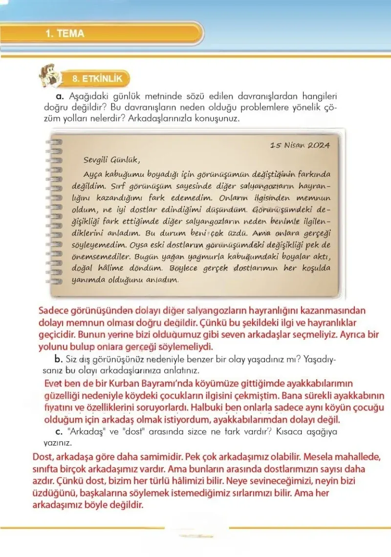3. Sınıf Türkçe Ders Kitabı Cevapları İlke Yayınları Sayfa 30 Çözüm Görseli