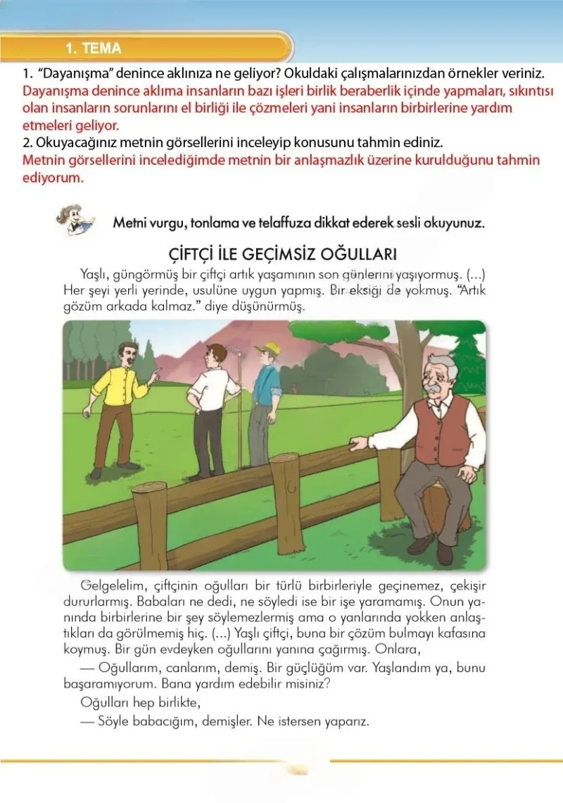 3. Sınıf Türkçe Ders Kitabı Cevapları İlke Yayınları Sayfa 34 Çözüm Görseli