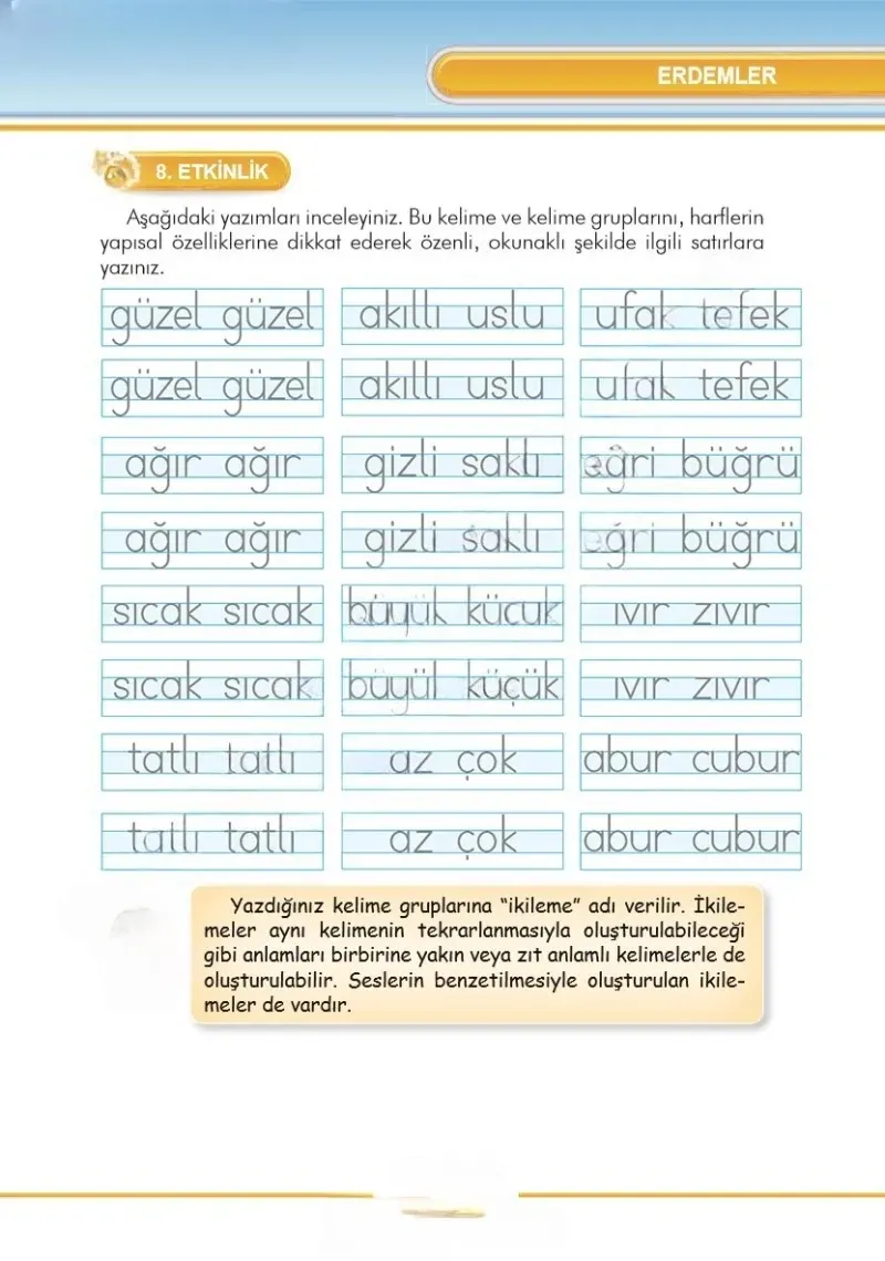 3. Sınıf Türkçe Ders Kitabı Cevapları İlke Yayınları Sayfa 41 Çözüm Görseli