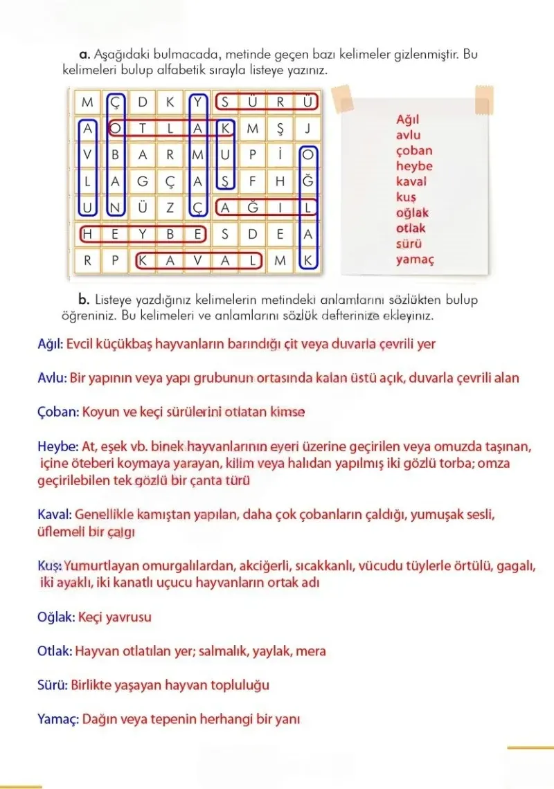 3. Sınıf Türkçe Ders Kitabı Cevapları İlke Yayınları Sayfa 43 Çözüm Görseli