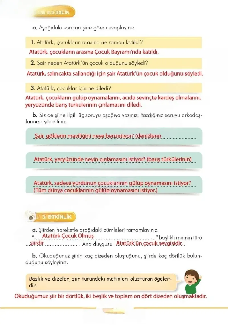 3. Sınıf Türkçe Ders Kitabı Cevapları İlke Yayınları Sayfa 56 Çözüm Görseli