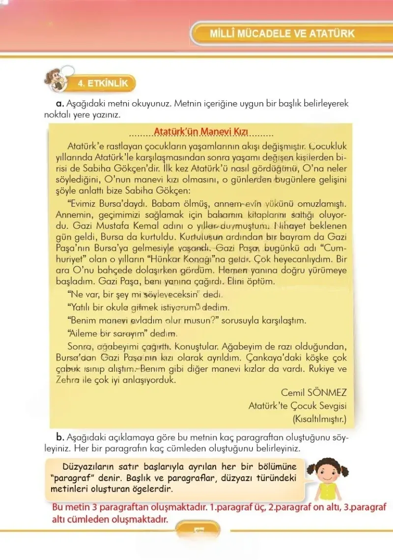 3. Sınıf Türkçe Ders Kitabı Cevapları İlke Yayınları Sayfa 57 Çözüm Görseli
