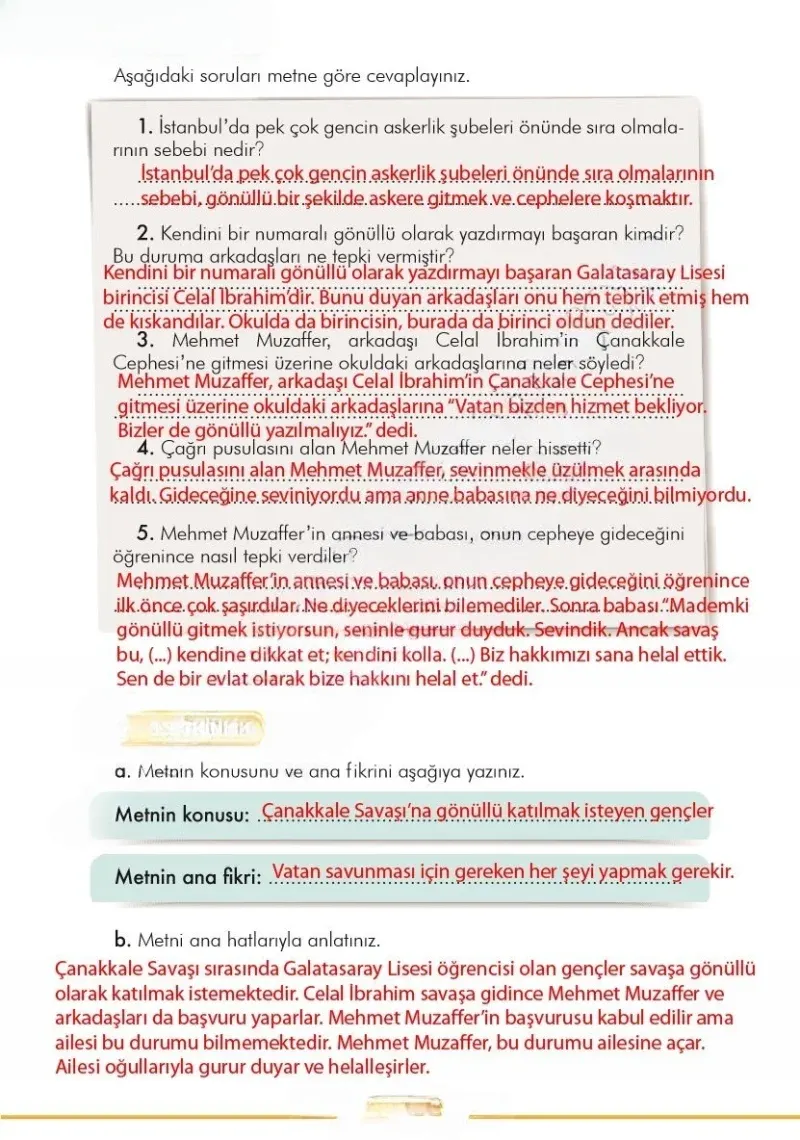 3. Sınıf Türkçe Ders Kitabı Cevapları İlke Yayınları Sayfa 66 Çözüm Görseli