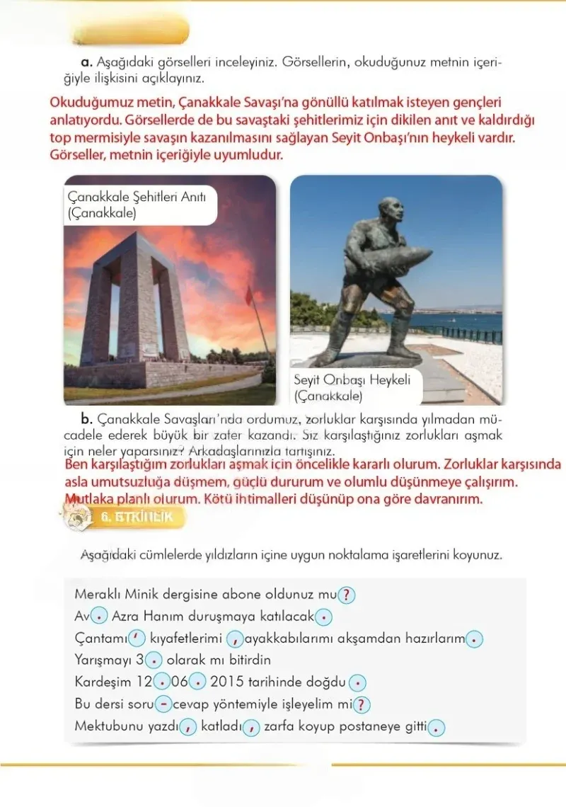 3. Sınıf Türkçe Ders Kitabı Cevapları İlke Yayınları Sayfa 68 Çözüm Görseli