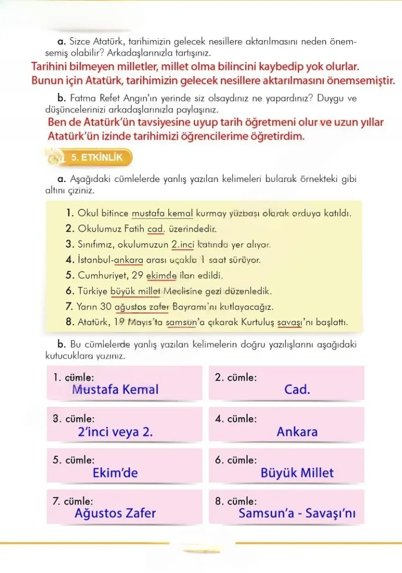 3. Sınıf Türkçe Ders Kitabı Cevapları İlke Yayınları Sayfa 79 Çözüm Görseli