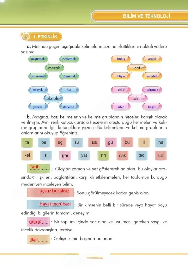 3. Sınıf Türkçe Ders Kitabı Cevapları İlke Yayınları Sayfa 91 Çözüm Görseli
