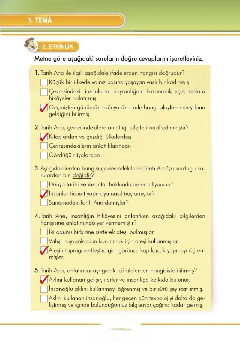 3. Sınıf Türkçe Ders Kitabı Cevapları İlke Yayınları Sayfa 92 Çözüm Görseli