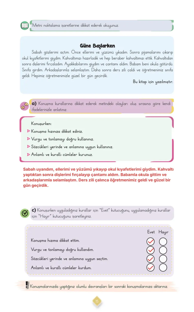 3. Sınıf Türkçe Ders Kitabı Cevapları Meb Yayınları 1. Kitap Sayfa 15 Çözüm Görseli
