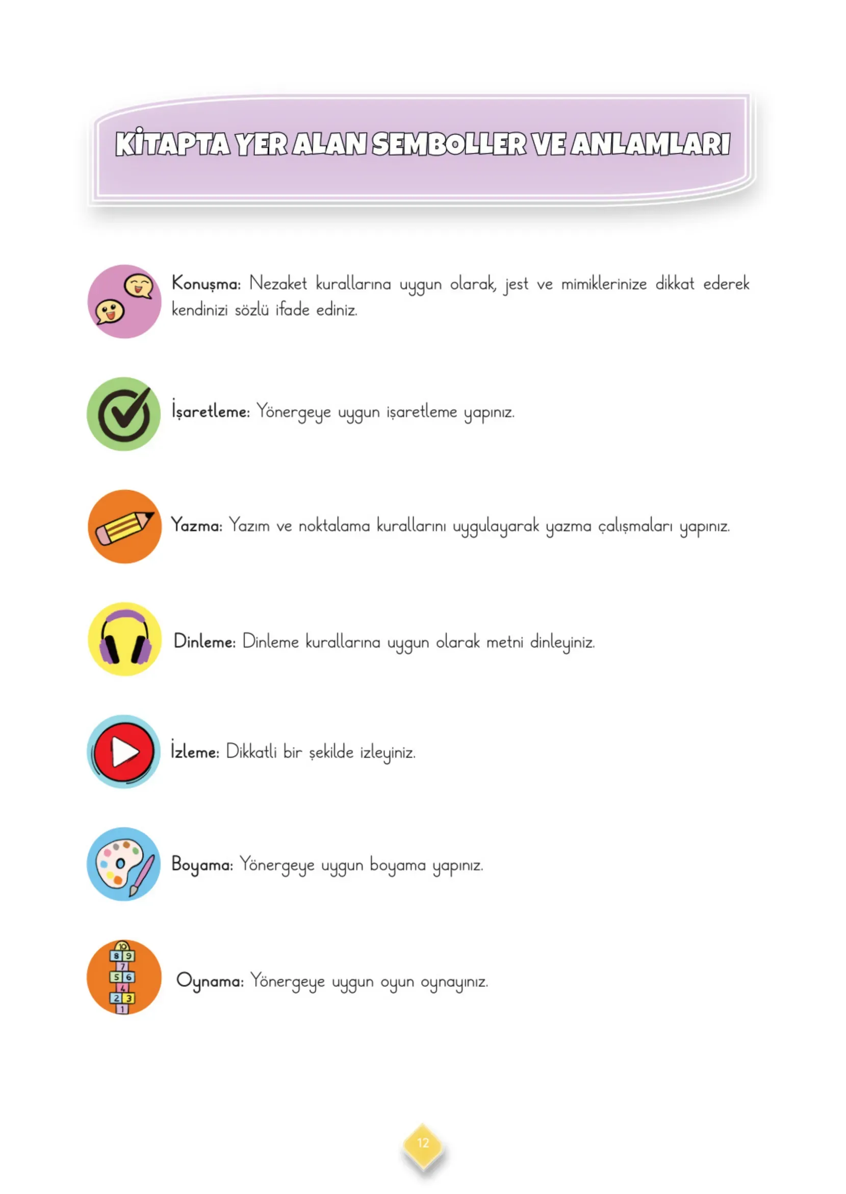 3. Sınıf Türkçe Ders Kitabı Cevapları Meb Yayınları 1. Kitap Sayfa 12