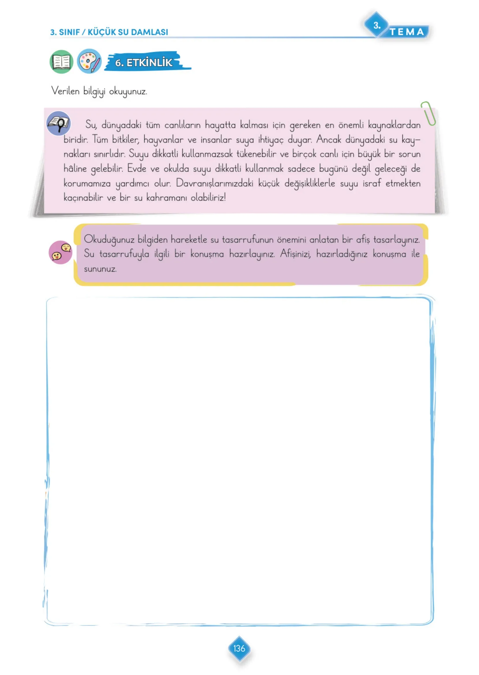 3. Sınıf Türkçe Ders Kitabı Cevapları Meb Yayınları 1. Kitap Sayfa 136
