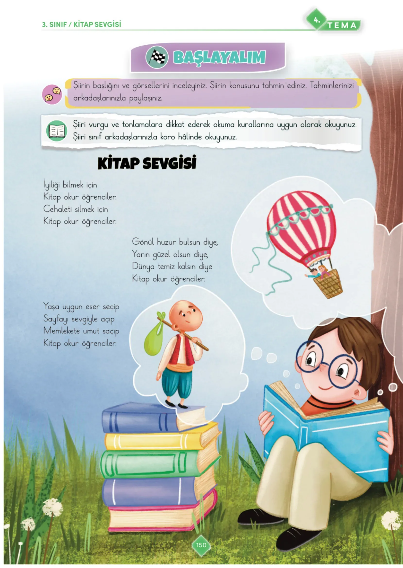 3. Sınıf Türkçe Ders Kitabı Cevapları Meb Yayınları 1. Kitap Sayfa 150