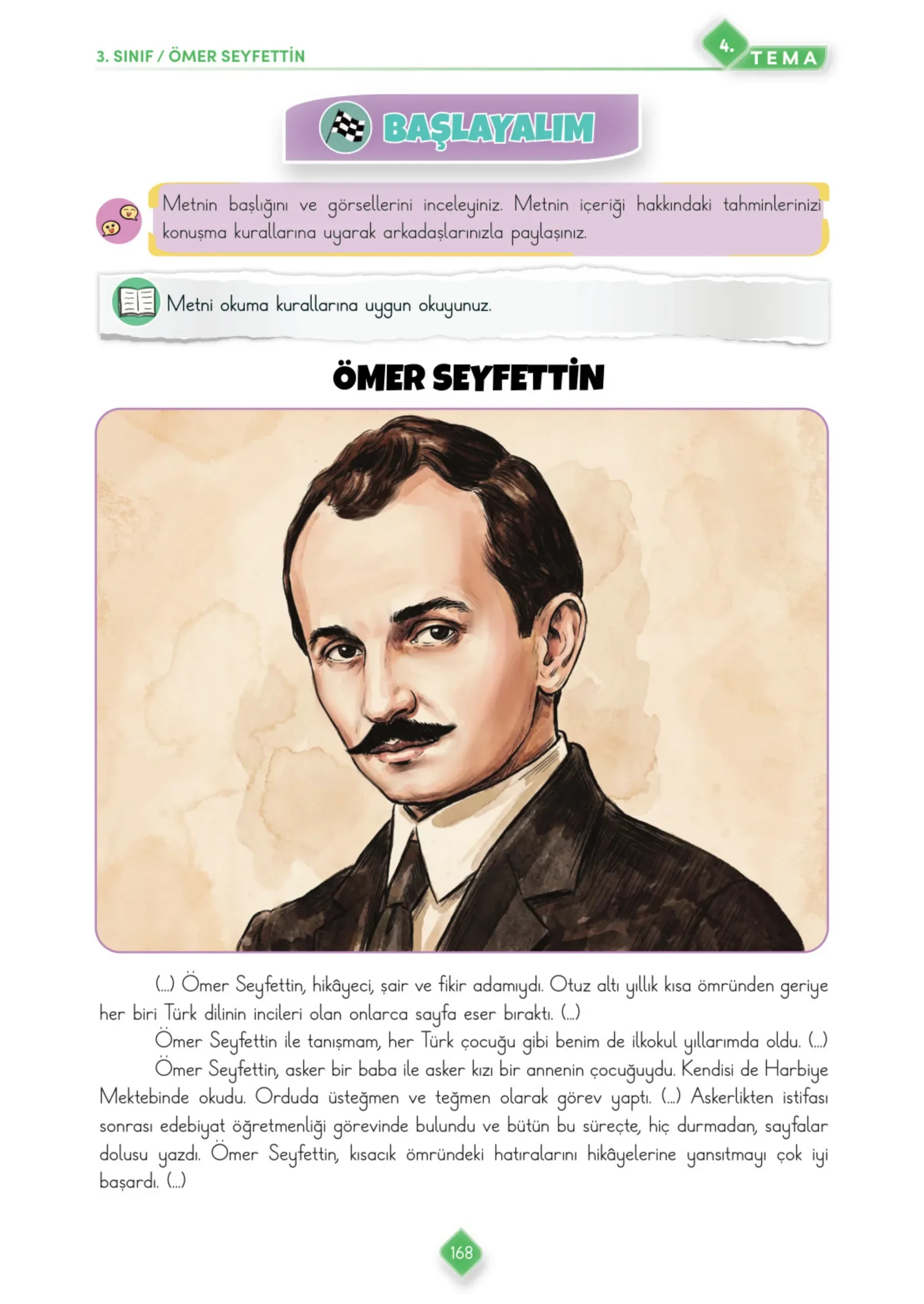 3. Sınıf Türkçe Ders Kitabı Cevapları Meb Yayınları 1. Kitap Sayfa 168