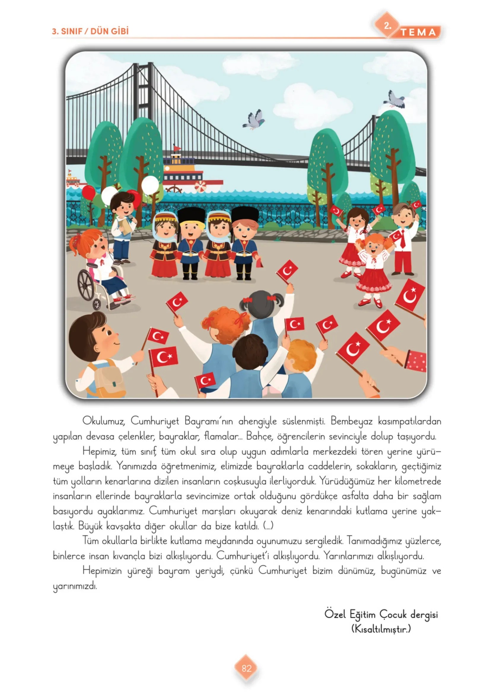 3. Sınıf Türkçe Ders Kitabı Cevapları Meb Yayınları 1. Kitap Sayfa 82