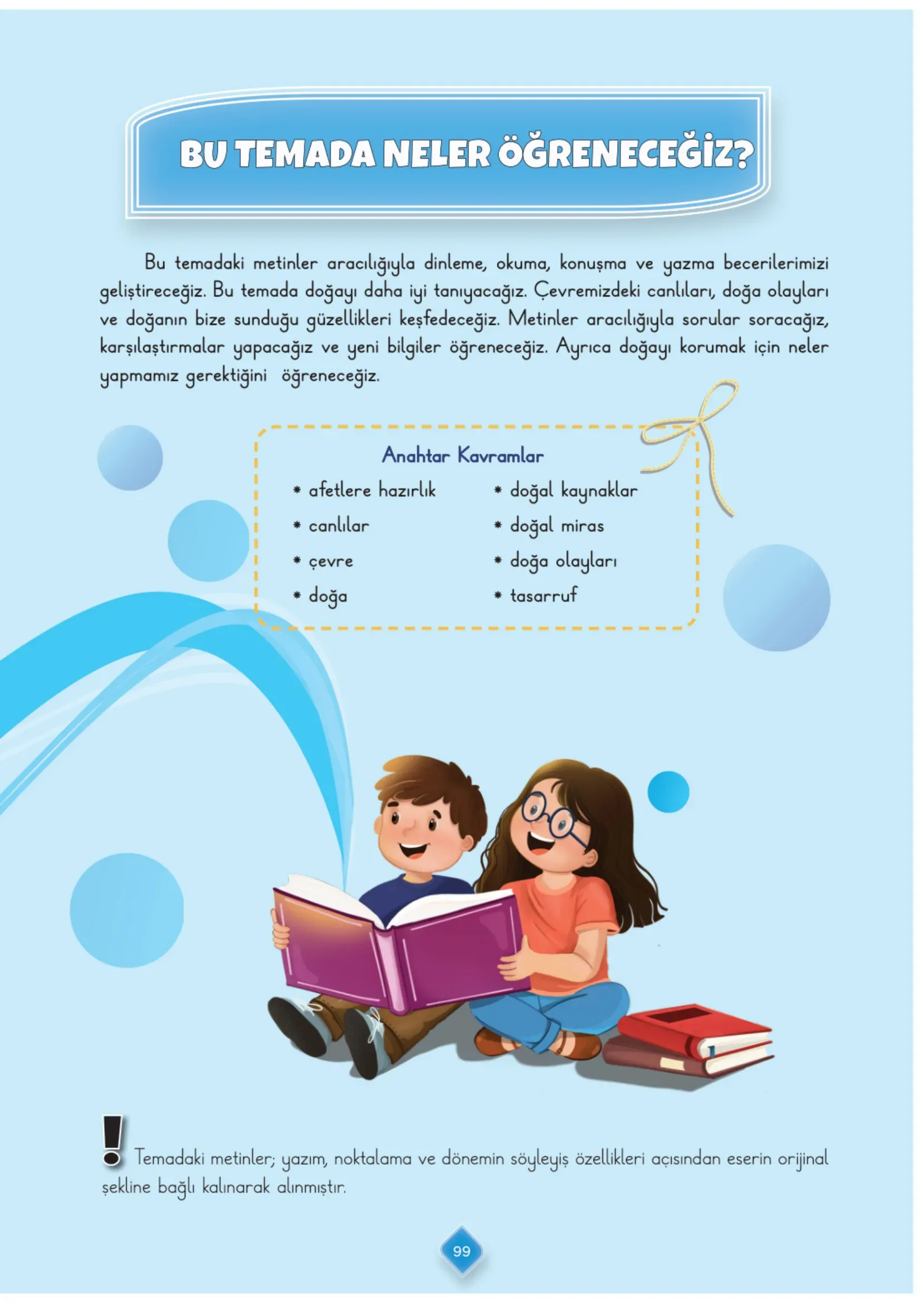 3. Sınıf Türkçe Ders Kitabı Cevapları Meb Yayınları 1. Kitap Sayfa 99