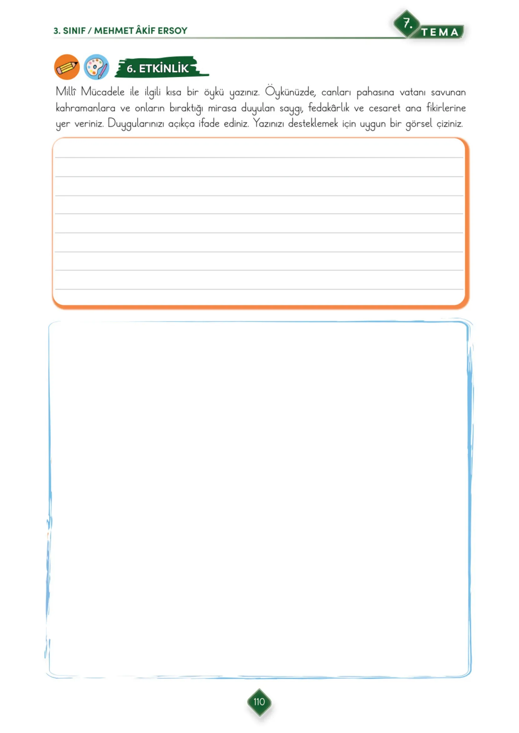 3. Sınıf Türkçe Ders Kitabı Cevapları Meb Yayınları 2. Kitap Sayfa 110
