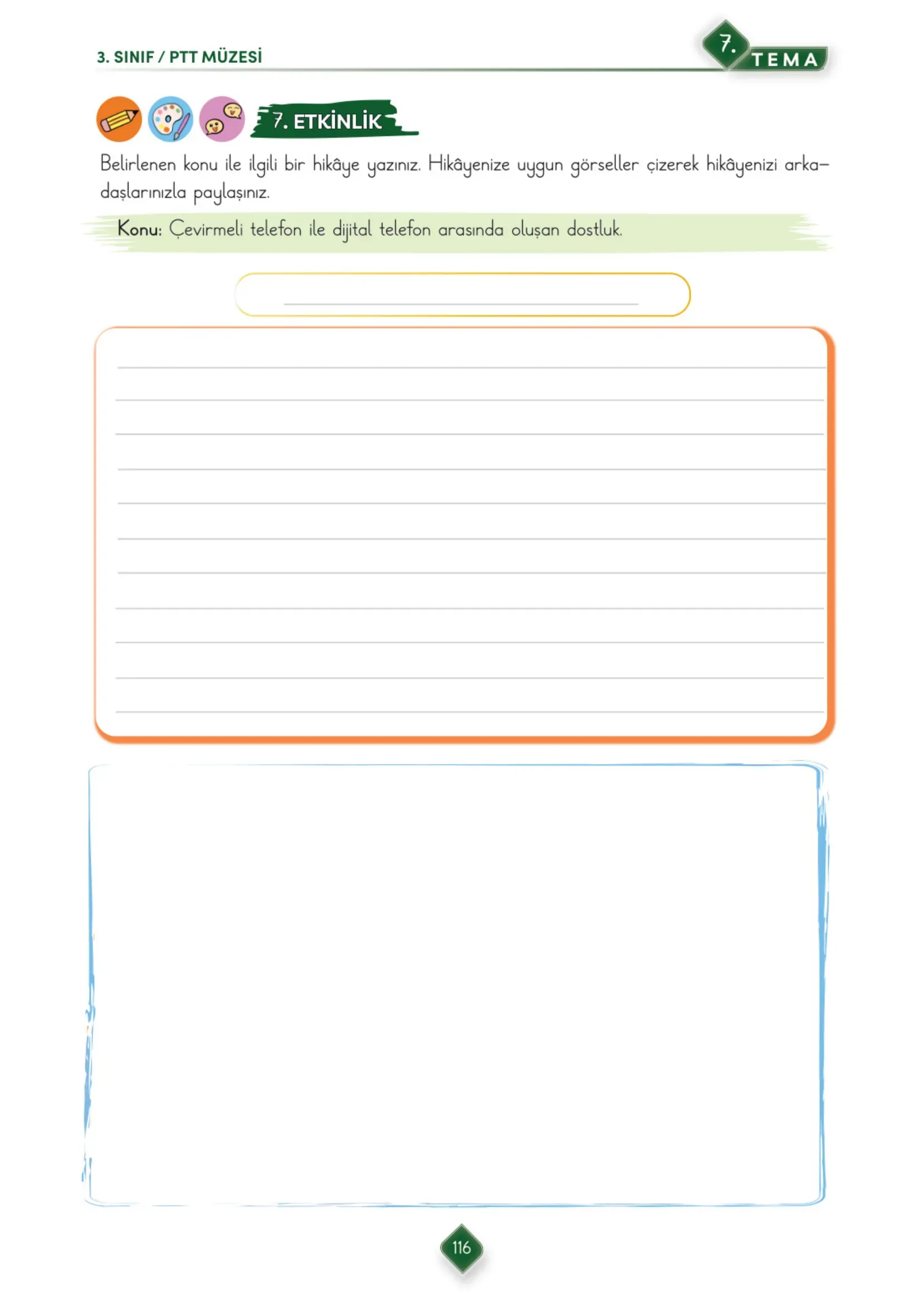 3. Sınıf Türkçe Ders Kitabı Cevapları Meb Yayınları 2. Kitap Sayfa 116