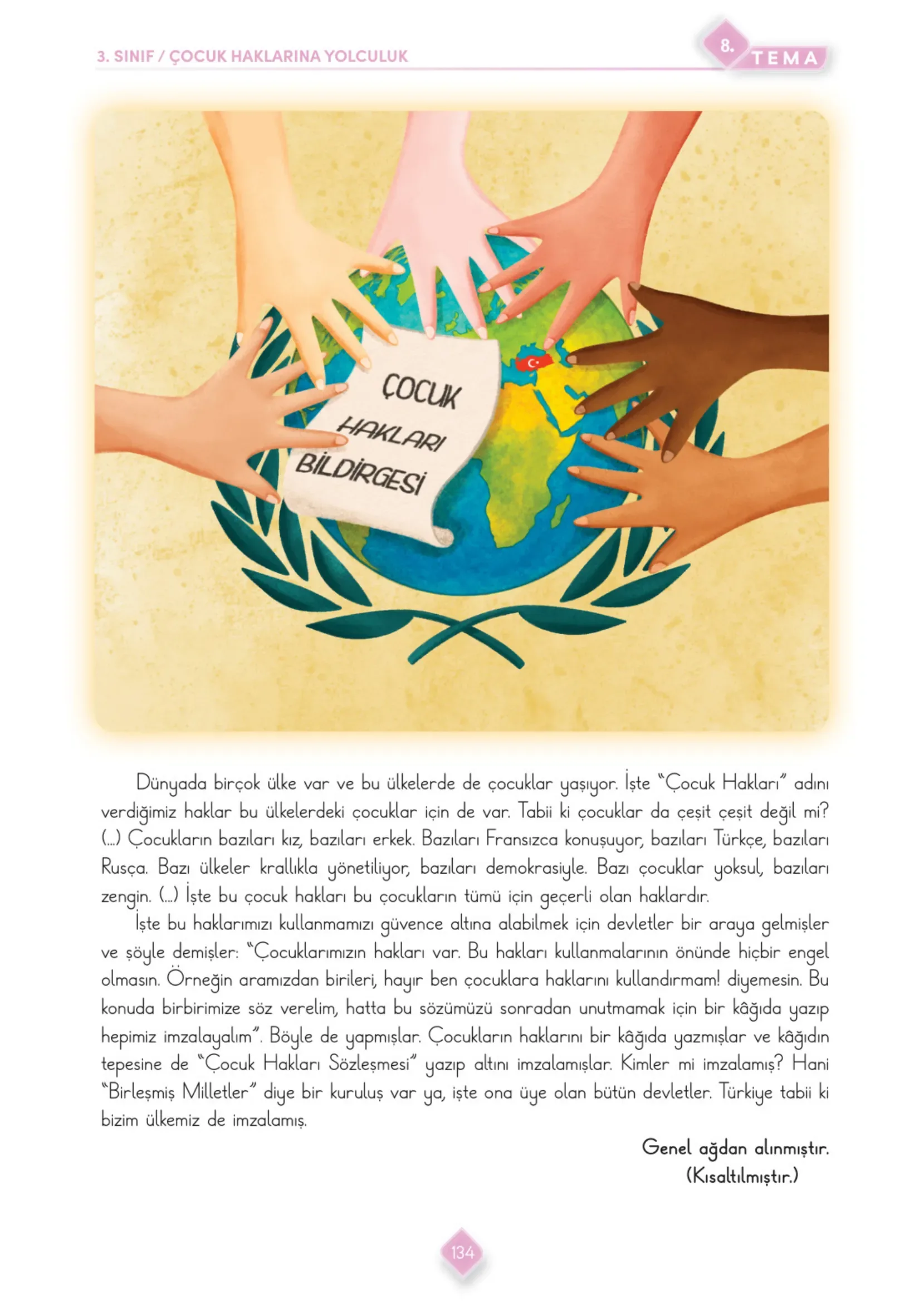 3. Sınıf Türkçe Ders Kitabı Cevapları Meb Yayınları 2. Kitap Sayfa 134