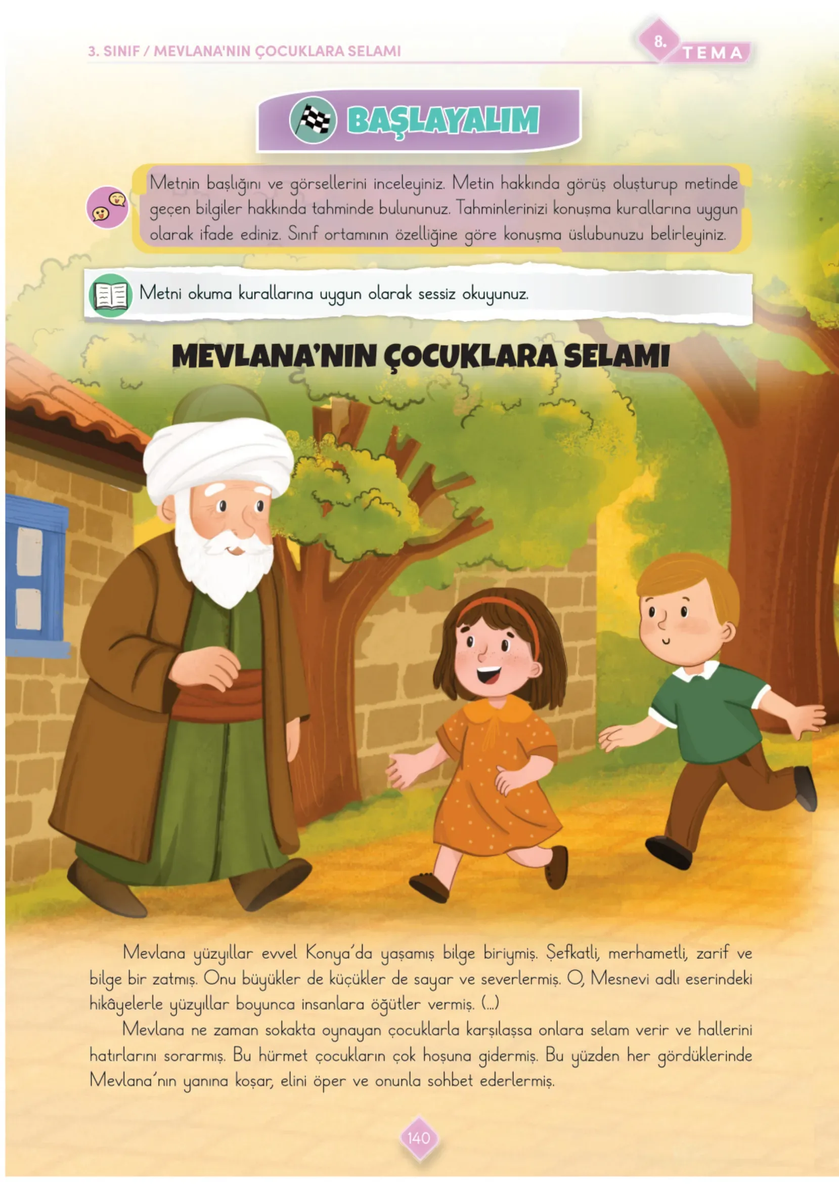 3. Sınıf Türkçe Ders Kitabı Cevapları Meb Yayınları 2. Kitap Sayfa 140
