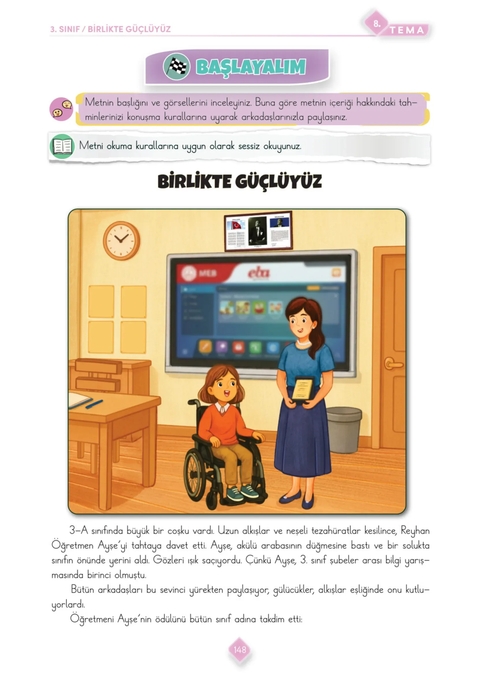 3. Sınıf Türkçe Ders Kitabı Cevapları Meb Yayınları 2. Kitap Sayfa 148