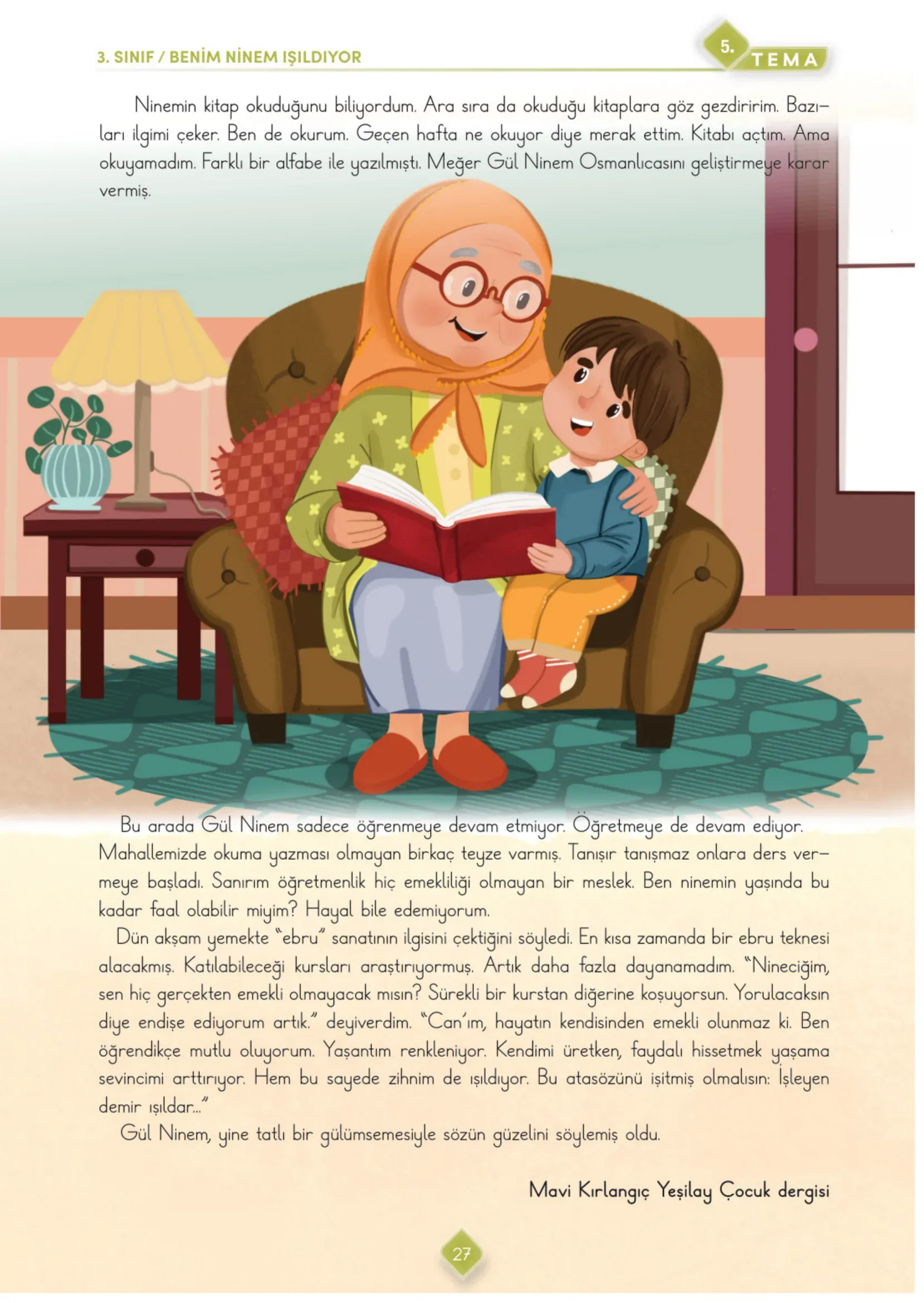 3. Sınıf Türkçe Ders Kitabı Cevapları Meb Yayınları 2. Kitap Sayfa 27