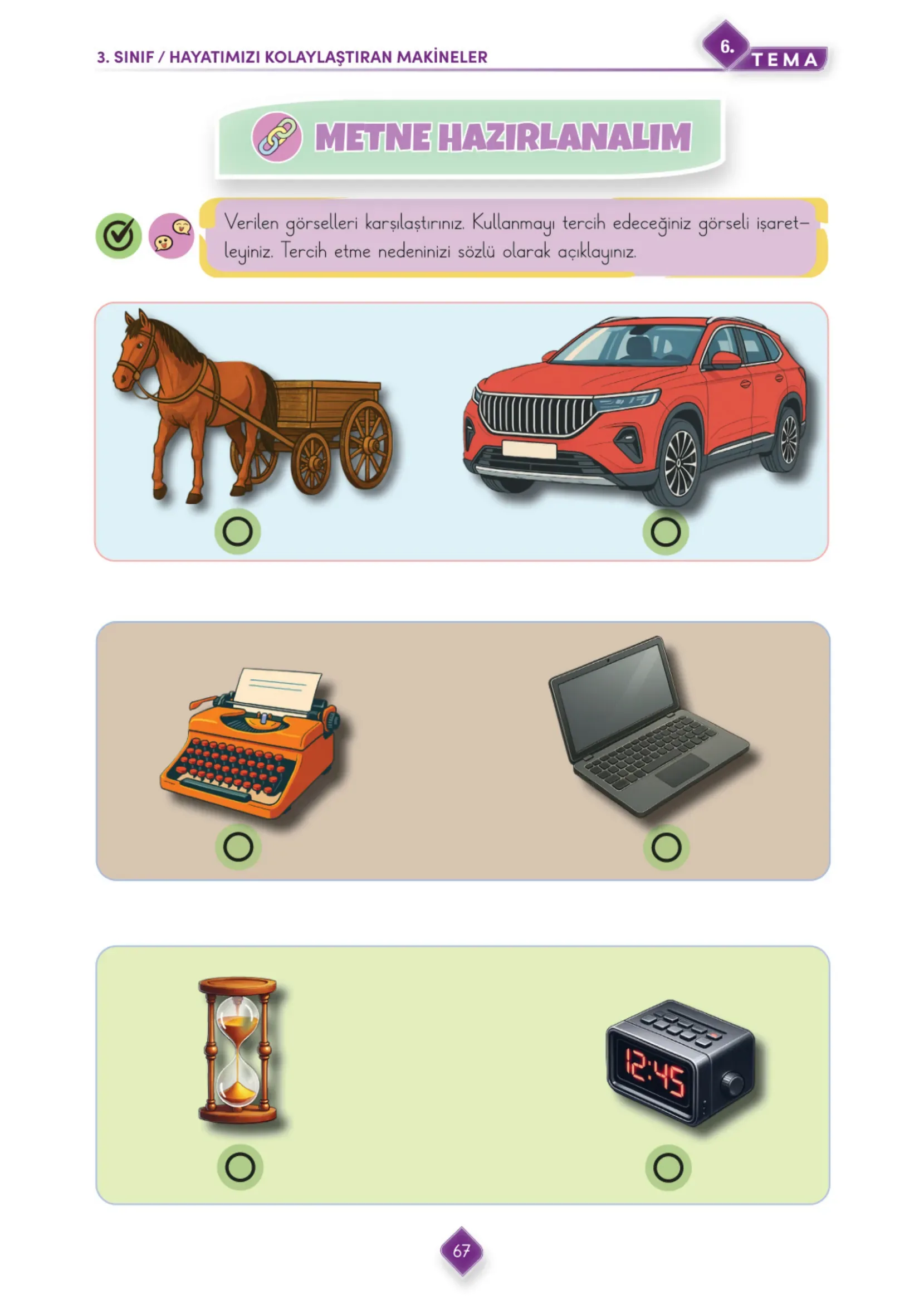 3. Sınıf Türkçe Ders Kitabı Cevapları Meb Yayınları 2. Kitap Sayfa 67