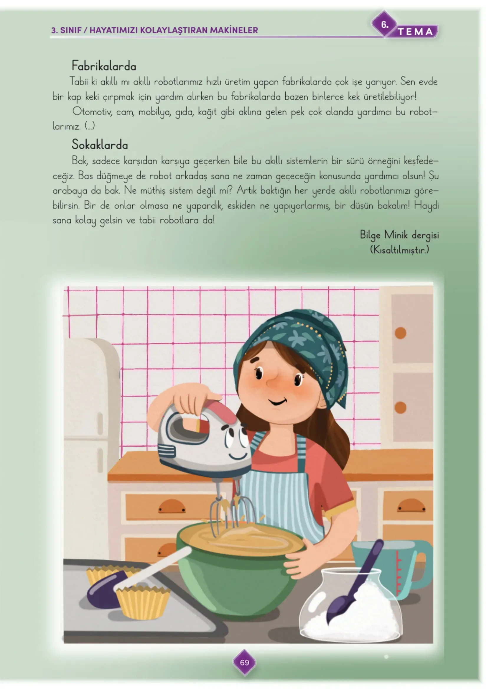3. Sınıf Türkçe Ders Kitabı Cevapları Meb Yayınları 2. Kitap Sayfa 69