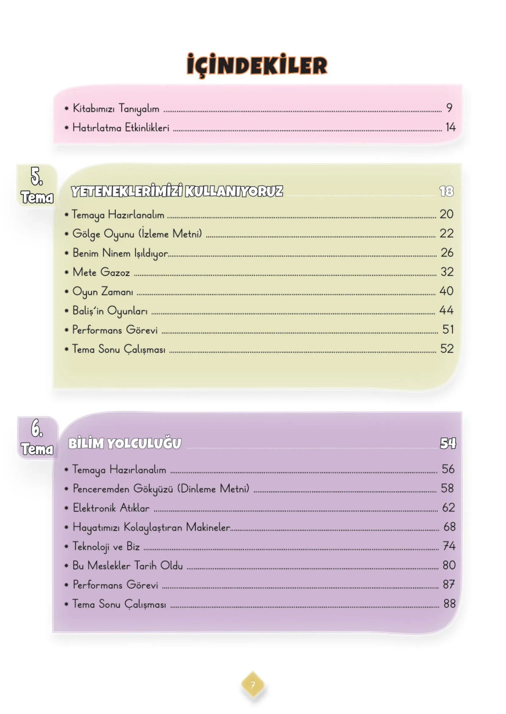 3. Sınıf Türkçe Ders Kitabı Cevapları Meb Yayınları 2. Kitap Sayfa 7