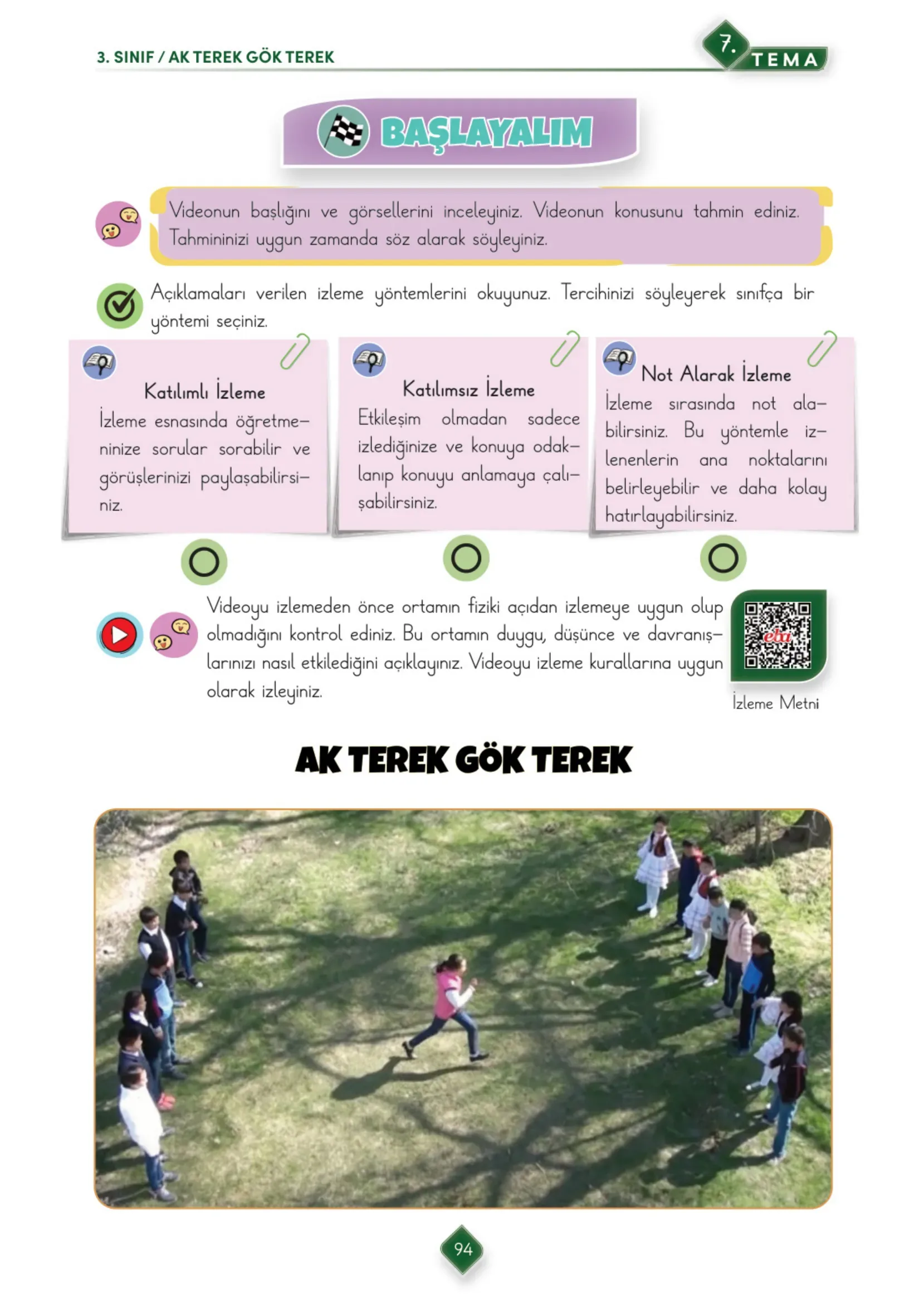 3. Sınıf Türkçe Ders Kitabı Cevapları Meb Yayınları 2. Kitap Sayfa 94
