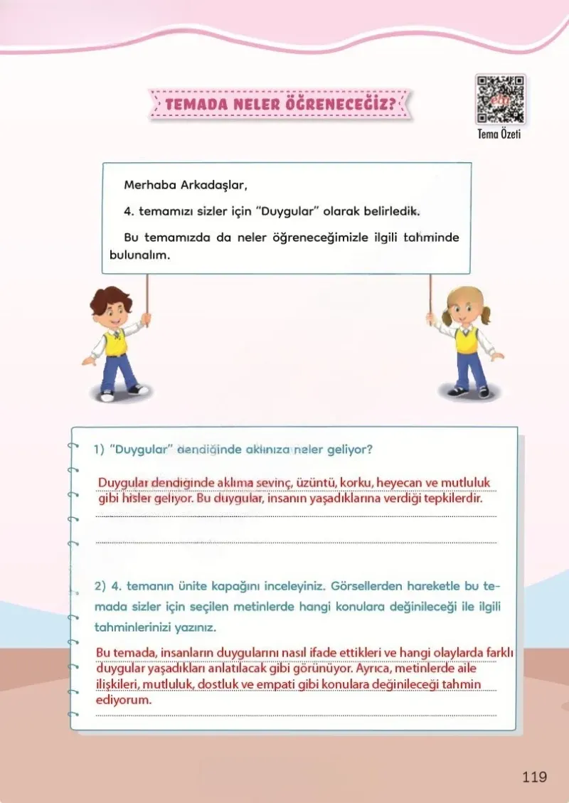 3. Sınıf Türkçe Ders Kitabı Cevapları Meb Yayınları Sayfa 119 Çözüm Görseli