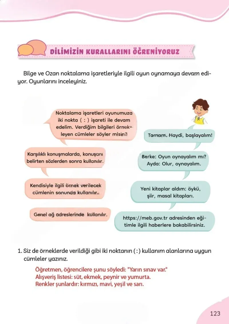 3. Sınıf Türkçe Ders Kitabı Cevapları Meb Yayınları Sayfa 123 Çözüm Görseli