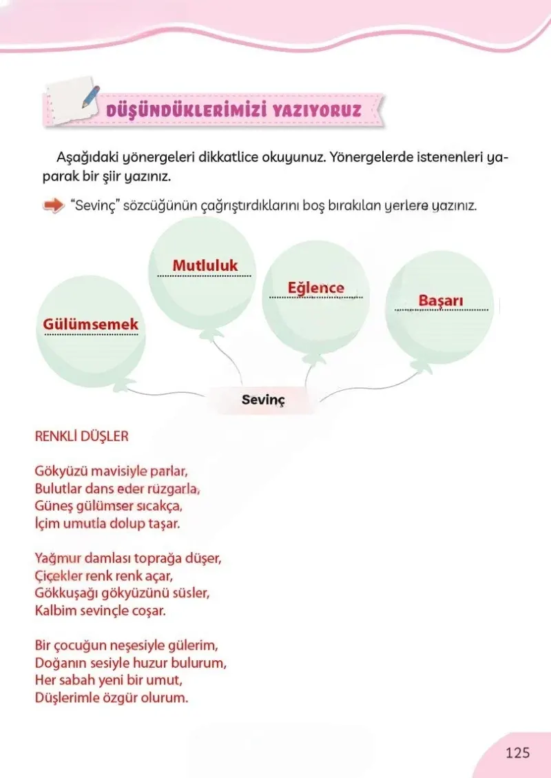 3. Sınıf Türkçe Ders Kitabı Cevapları Meb Yayınları Sayfa 125 Çözüm Görseli