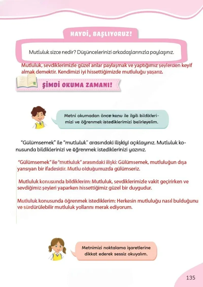 3. Sınıf Türkçe Ders Kitabı Cevapları Meb Yayınları Sayfa 135 Çözüm Görseli